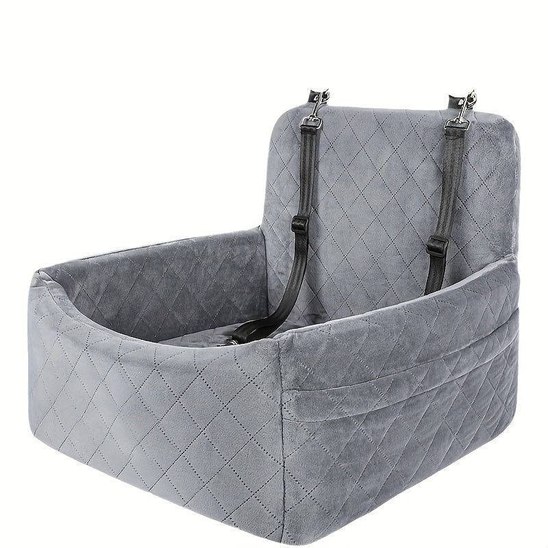 Portable Dog Car Seat with Safety Strap