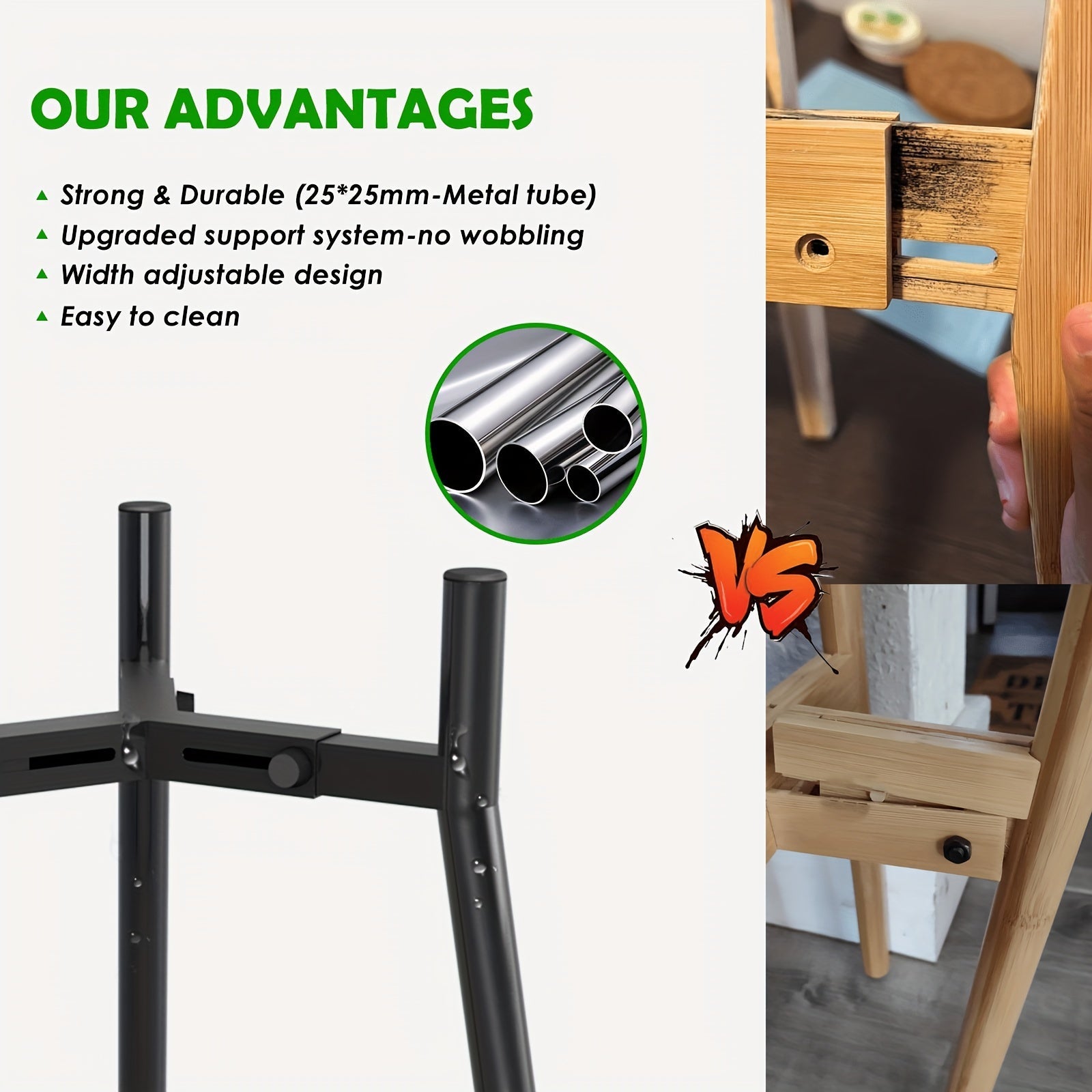 Adjustable Metal Dog Bowl Stand for Large Dogs